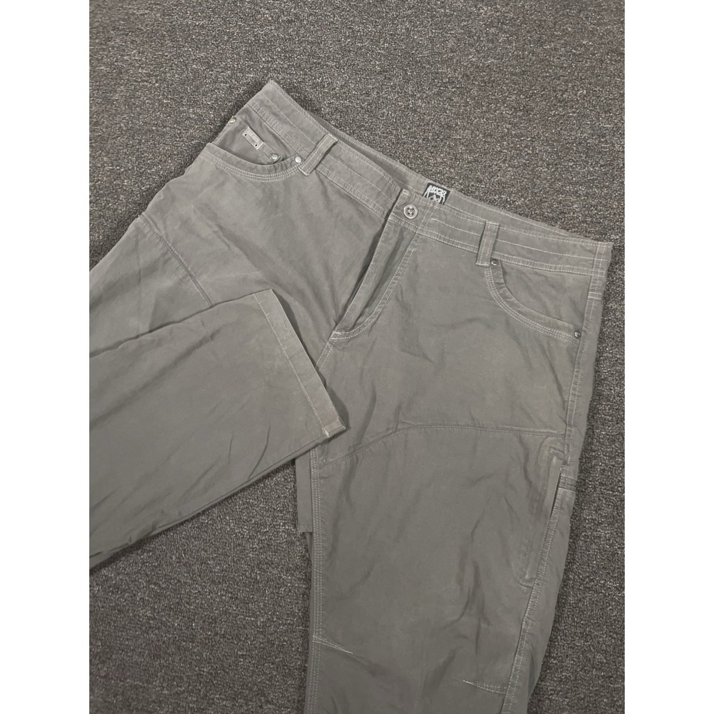 Kuhl Pants Mens 40x32 (Fits 40x31) Gray Renegade Stretch Nylon Spandex Hiking